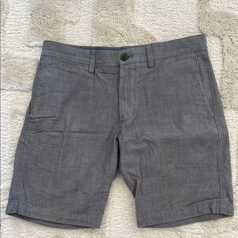 Men's BR Gray Linen Shorts